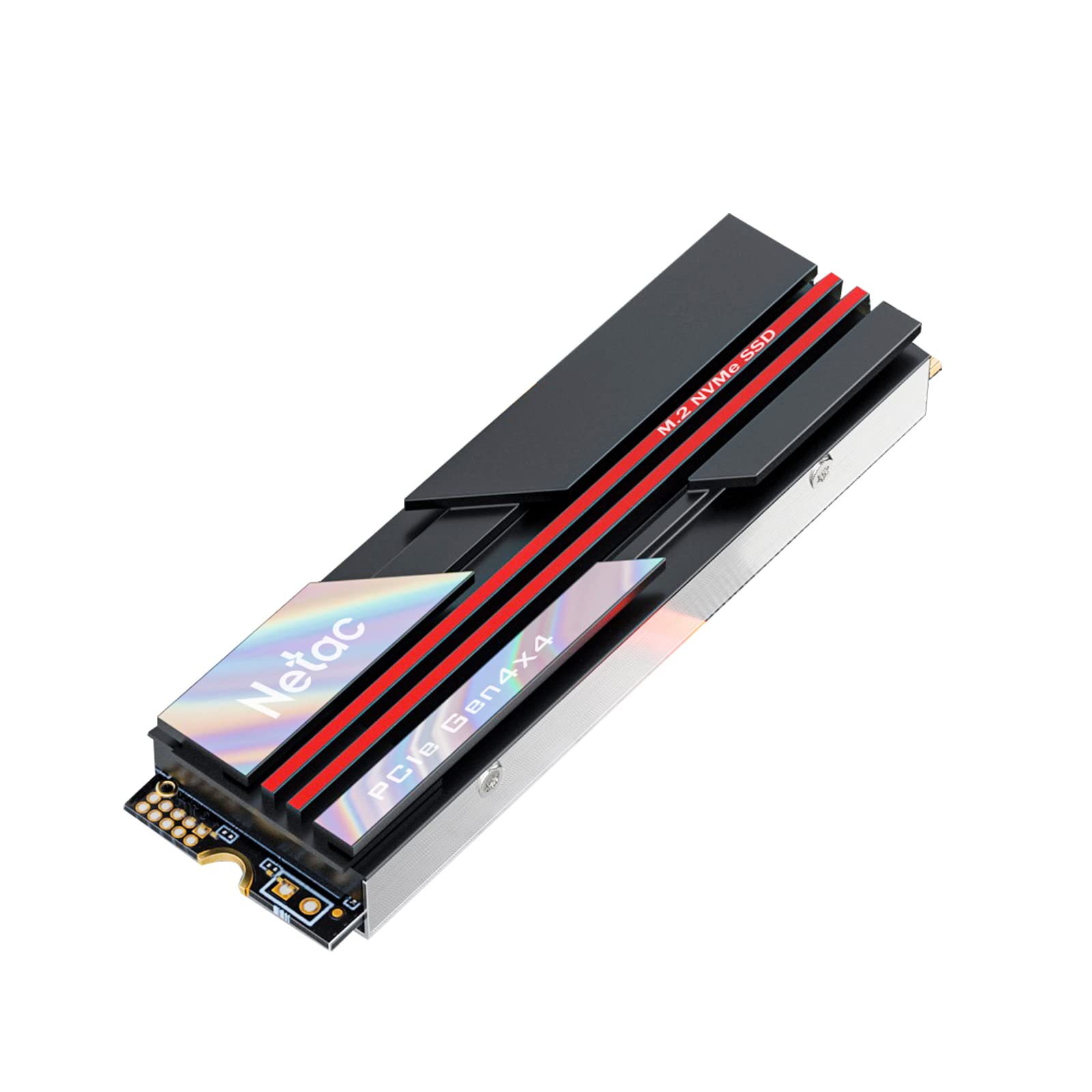 Netac 4TB PCIe Gen4x4 M.2 2280 SSD with Heatsink Up to 7200 MB/s