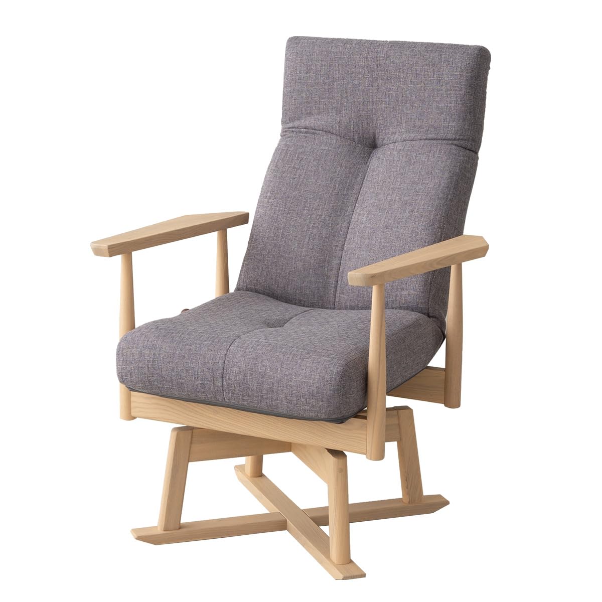 Amazon｜エムール 安全ストッパー付き 回転 高座椅子 リクライニング