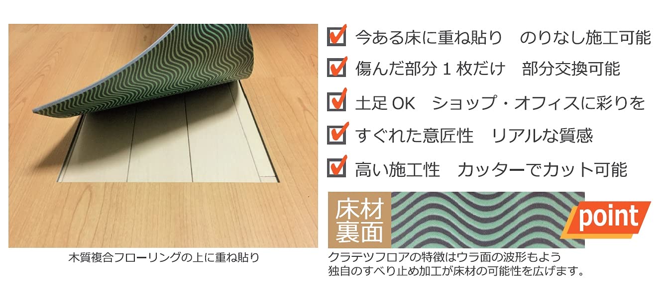 Amazon | NAGATA 抗菌クラテツフロア KOH-311 コンクリートシリーズ 8