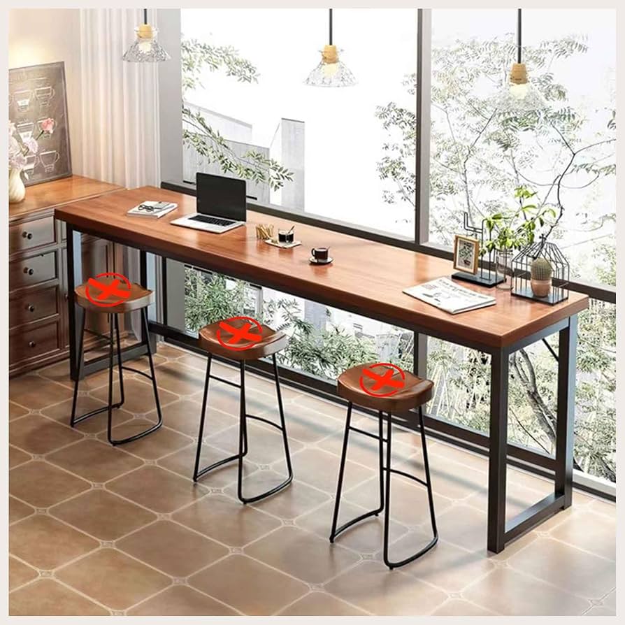 Amazon｜Stujhkl カウンターテーブル ハイテーブル 高さ160cm お洒落