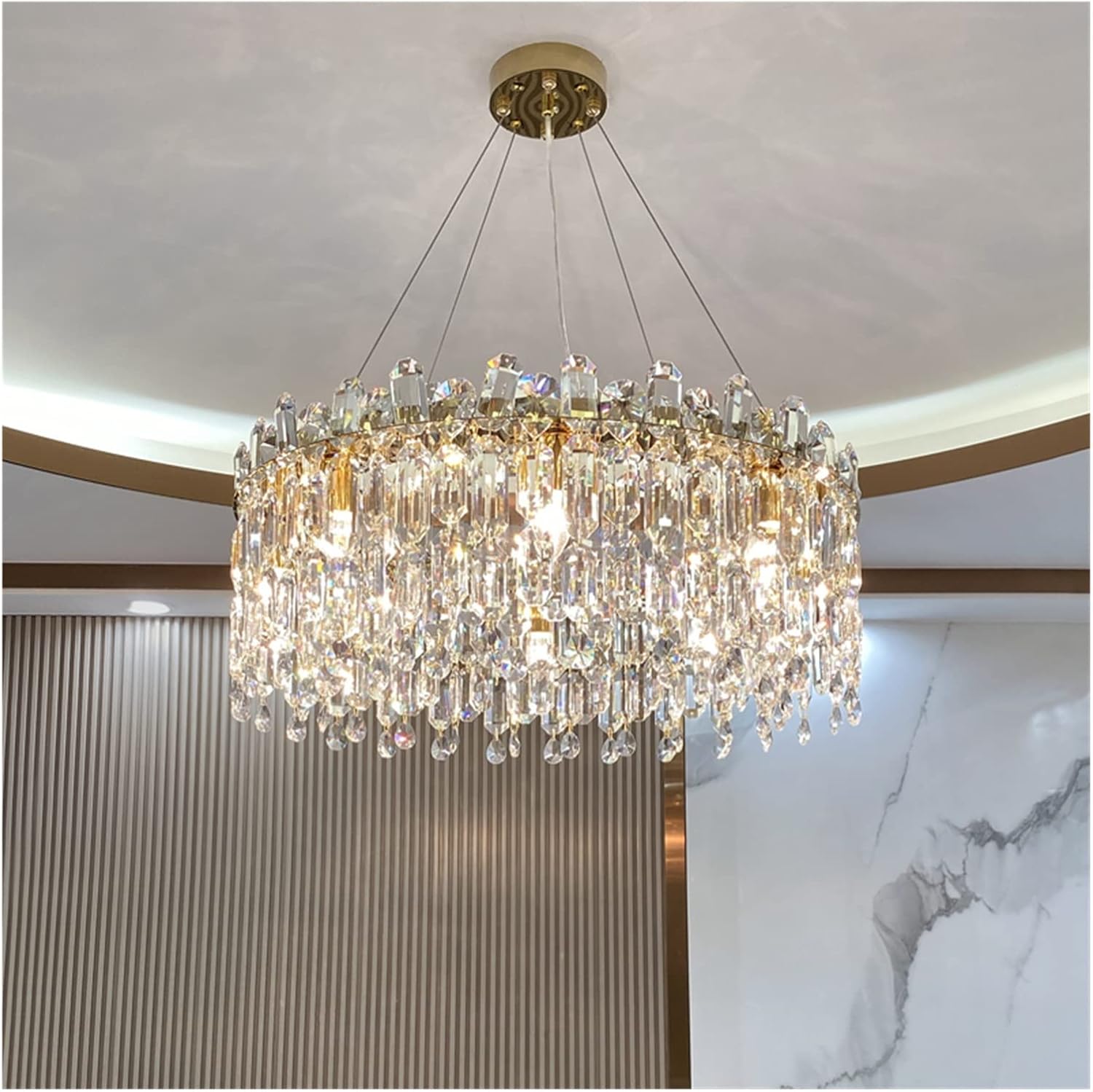 シャンデリア, クリスタルシャンデリアライト高級クリスタルペンダント