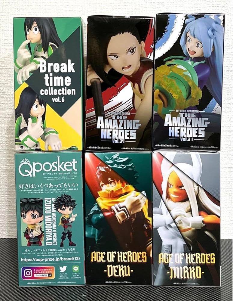 Amazon.co.jp: ヒロ アカ フィギュア 6体セット デク 八百万百 波動