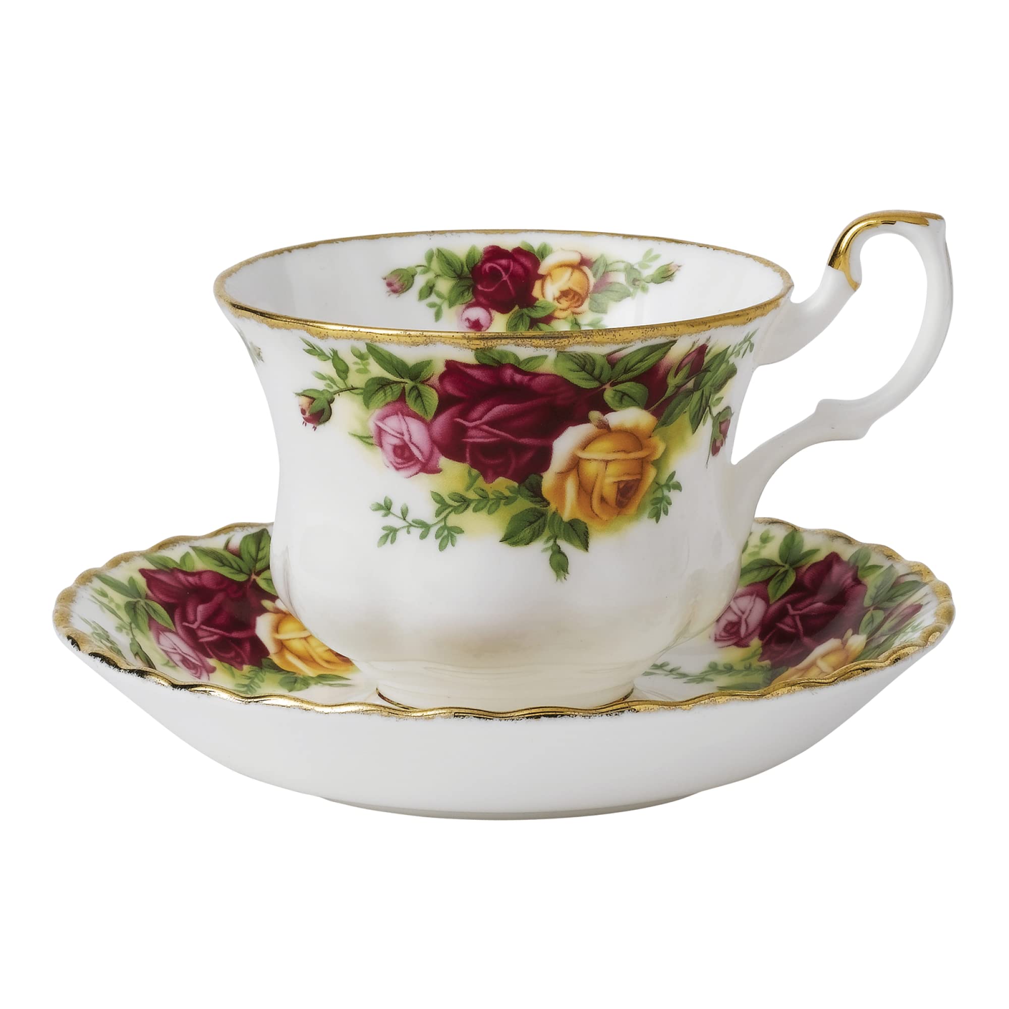 Amazon.com | Royal Albert Old Country Roses Teacup & Saucer Set