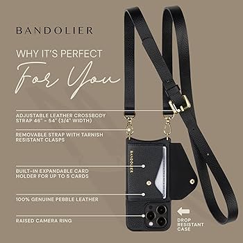 Amazon.com: Bandolier Hailey Crossbody Wallet Phone Case for
