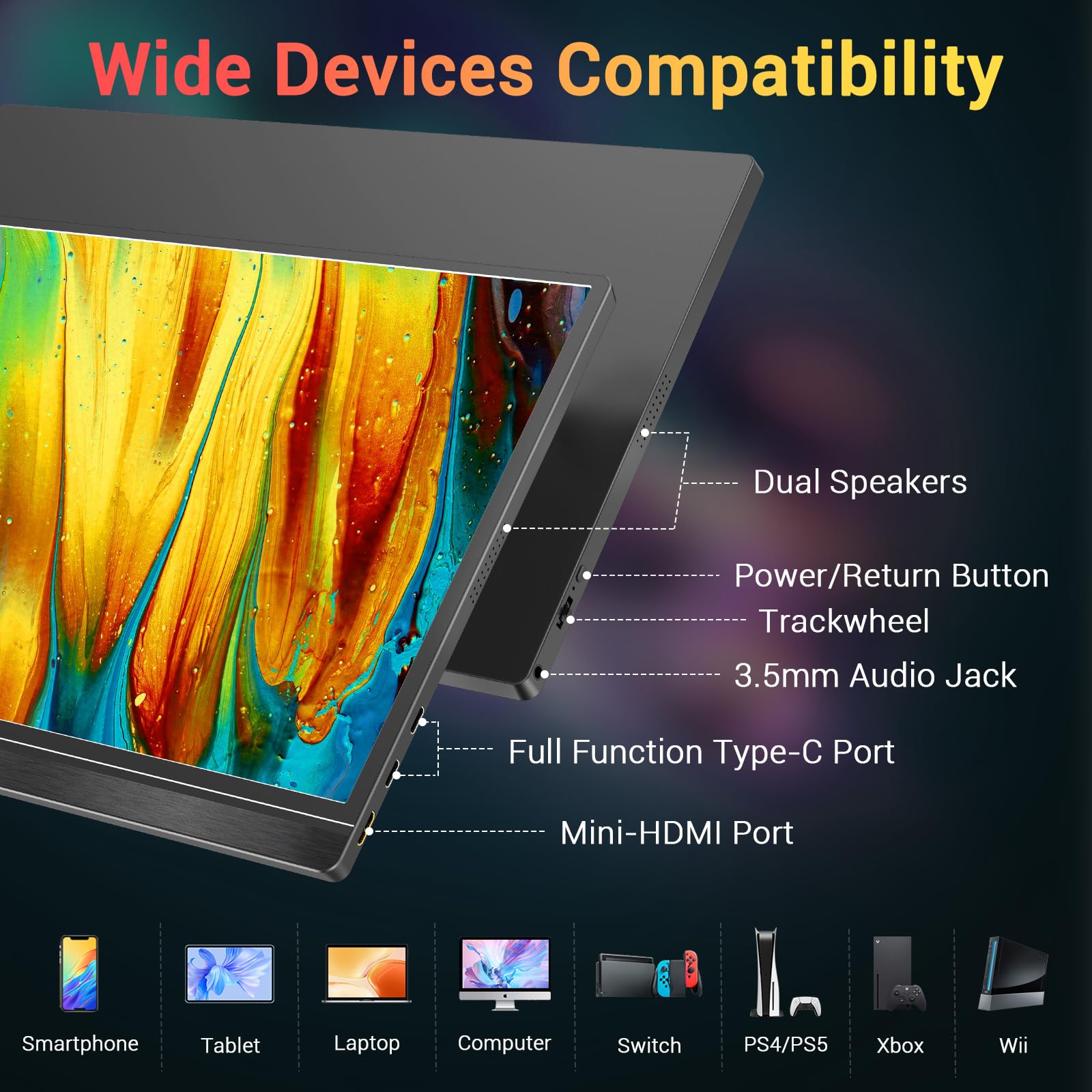 Amazon.co.jp: KYY(ケーワイワイ) ポータブルモニター 15.6インチ FHD