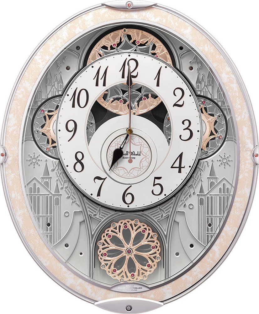 Amazon.co.jp: リズム(RHYTHM) 掛け時計 電波時計 アナログ からくり