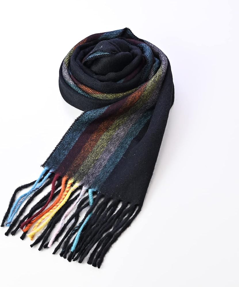 Amazon | [ポールスミス] マフラー ブライトストライプ カシミヤ100