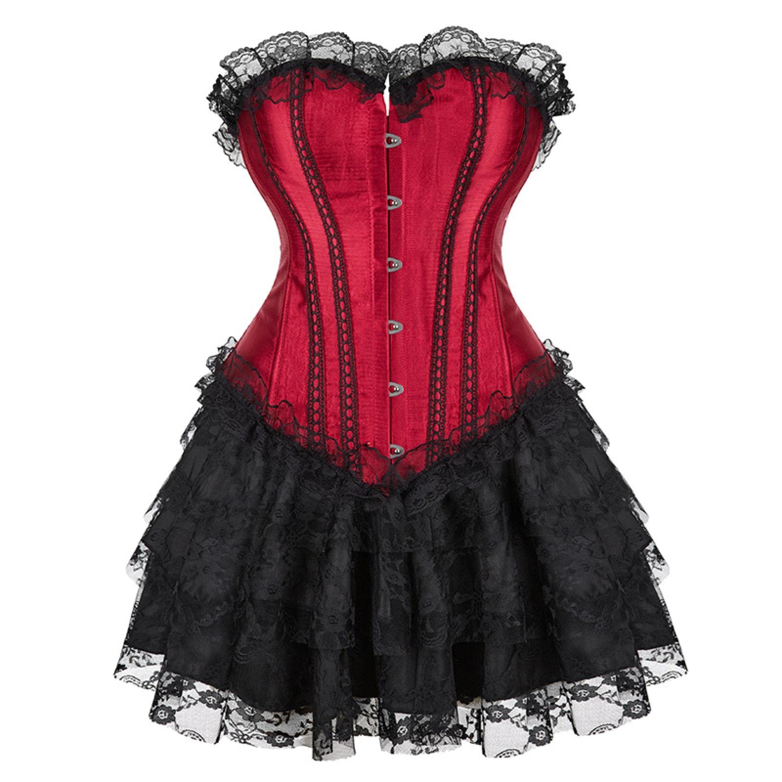 Amazon.co.jp: コルセット サテン コルセット 女性用 Overbust