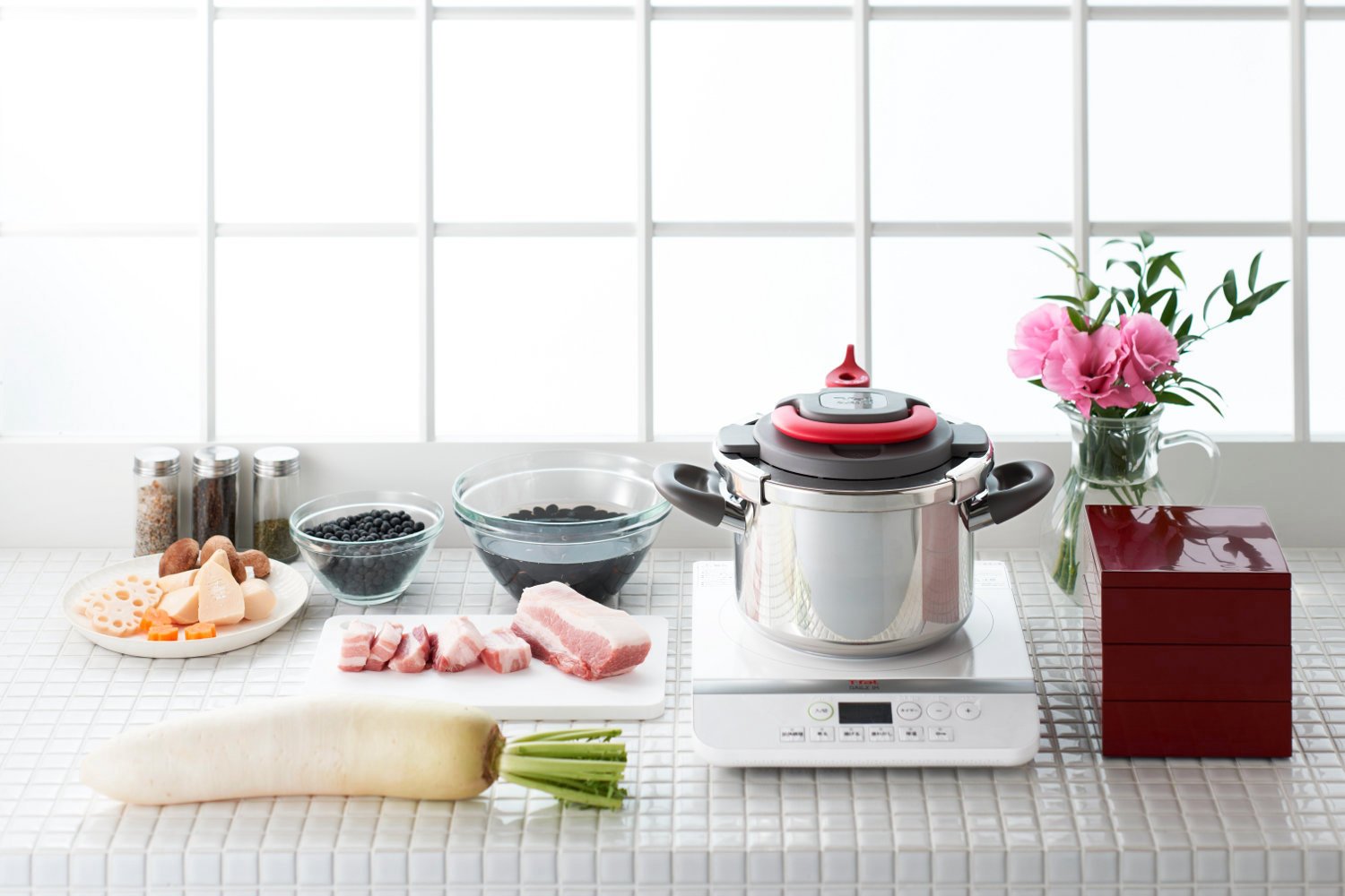 Amazon｜ティファール 圧力鍋 6L ワンタッチ開閉 IH対応 10年保障