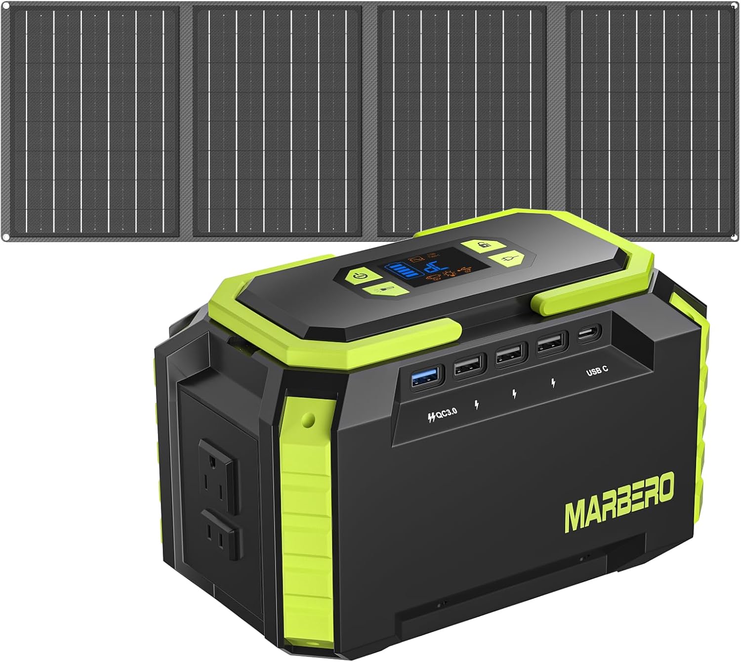 MARBERO 200W Solar Generator 222Wh Portable Power Station User Manual