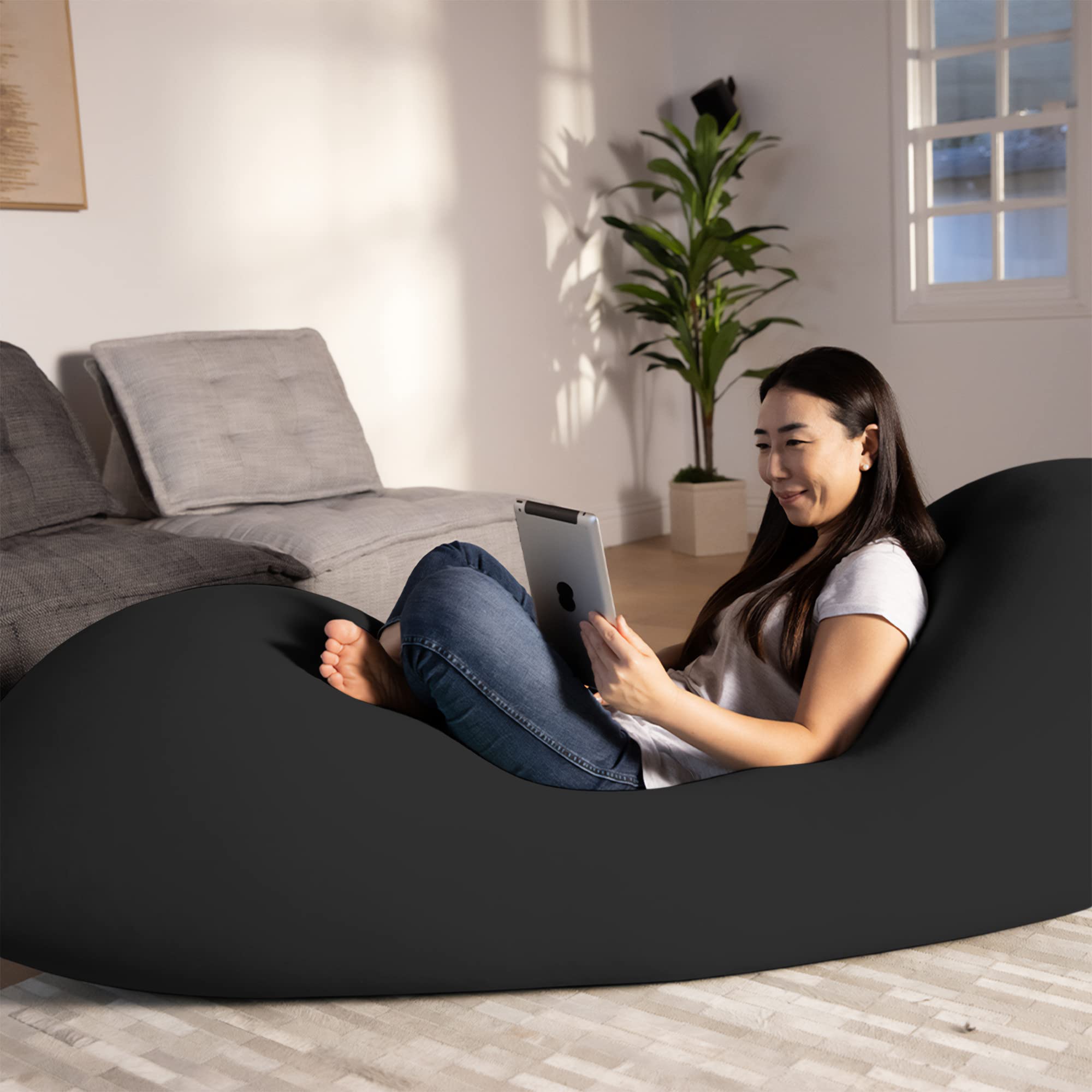 Yogibo Max 6-Foot Beanbag Chair, Bean Bag Couch with a Washable