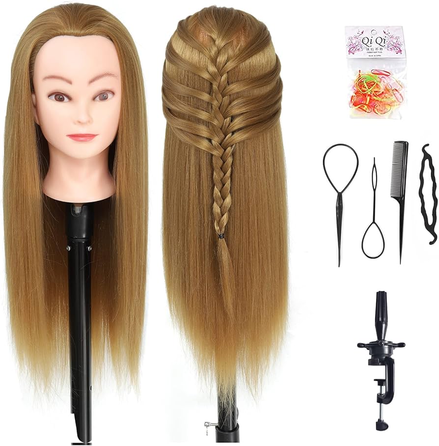 Amazon.co.jp: Ba Sha 練習用 編み込み練習用 ウィッグマネキンヘッド