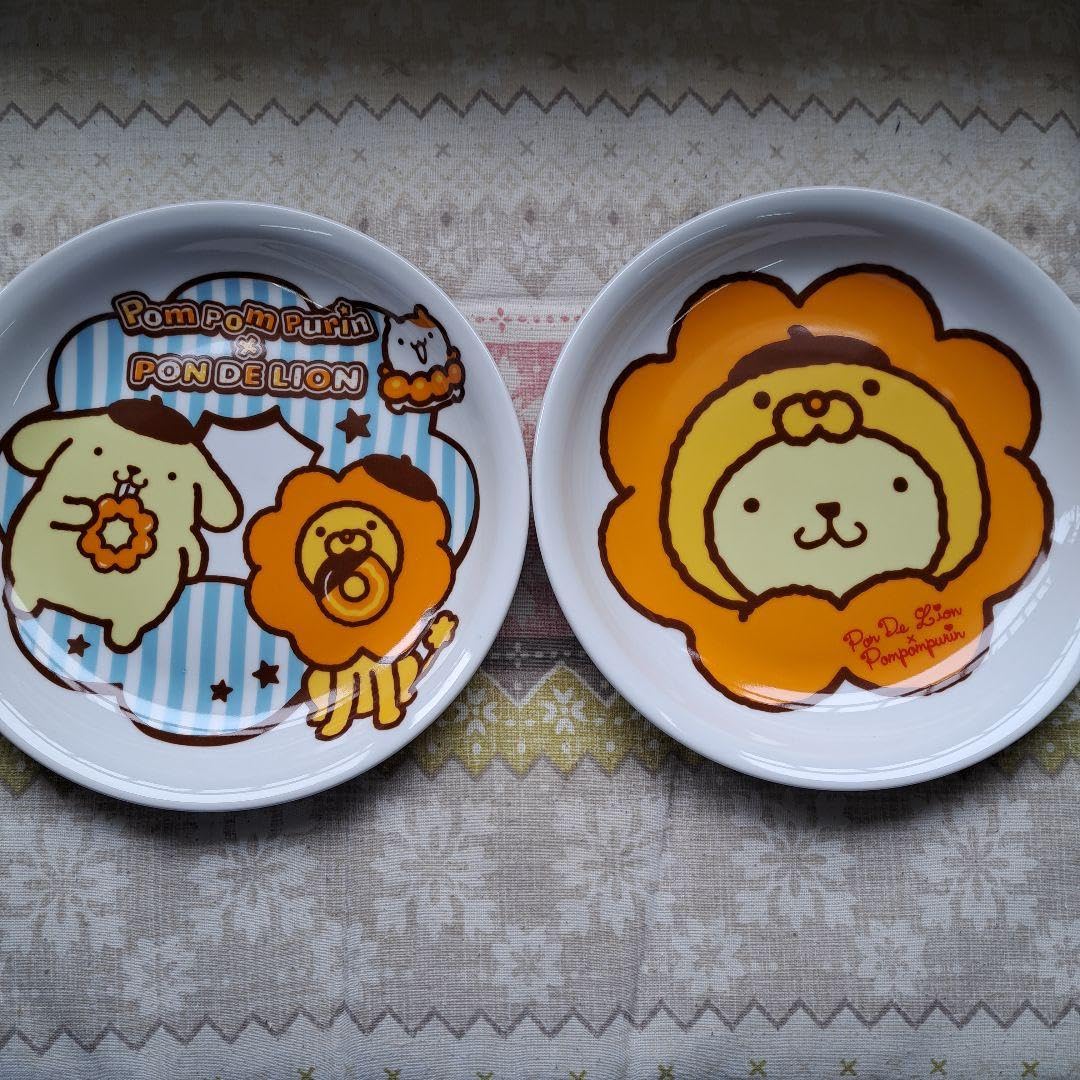 Amazon | ポムポムプリン×ポンデライオン ミスド お皿 2枚セット