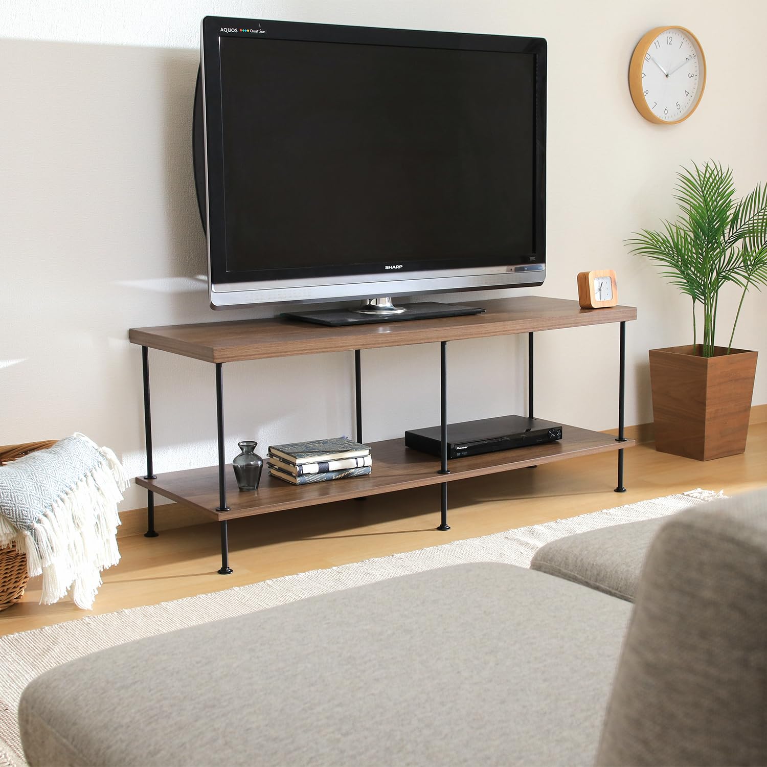 Amazon｜不二貿易 テレビ台 オープンラック 幅120×奥行40×高さ48×cm