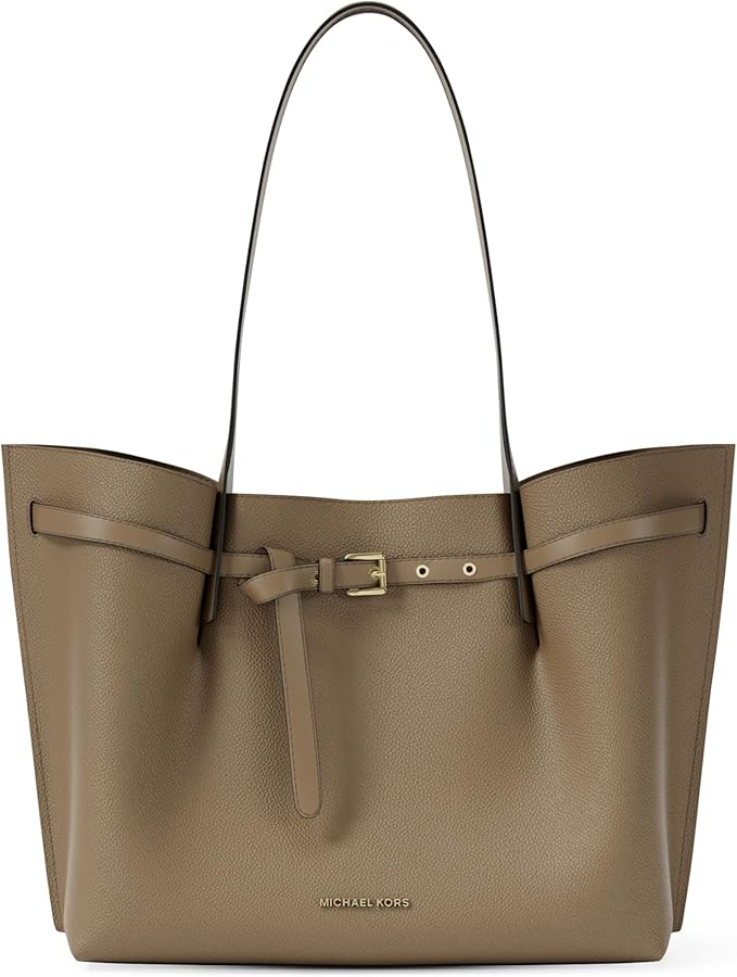 Amazon.com: Michael Kors Women's Emilia Large Tote, Husk/Pebbled