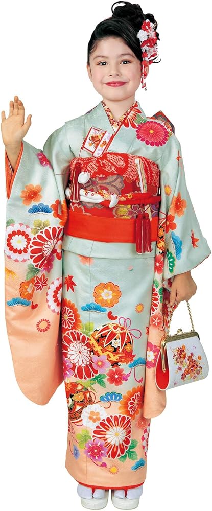 Amazon | [京都室町st．] 七五三 7歳 着物 フルセット 女の子 肩上げ身