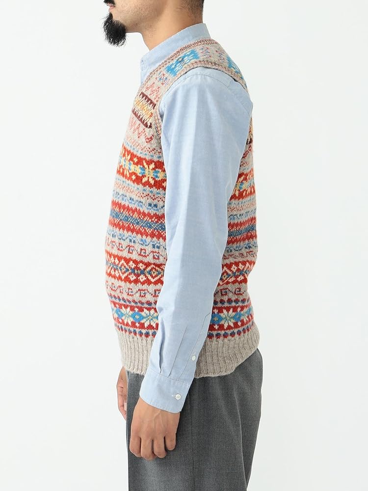 Amazon | [ビームスプラス] S/S ニット・ニットベスト Jamieson's 別注