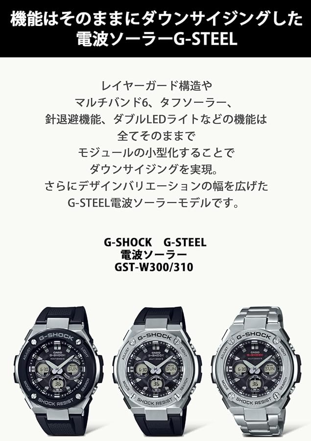 Amazon.com: CASIO G-SHOCK G-Steel Tough Solar Multi-Band 6 GST