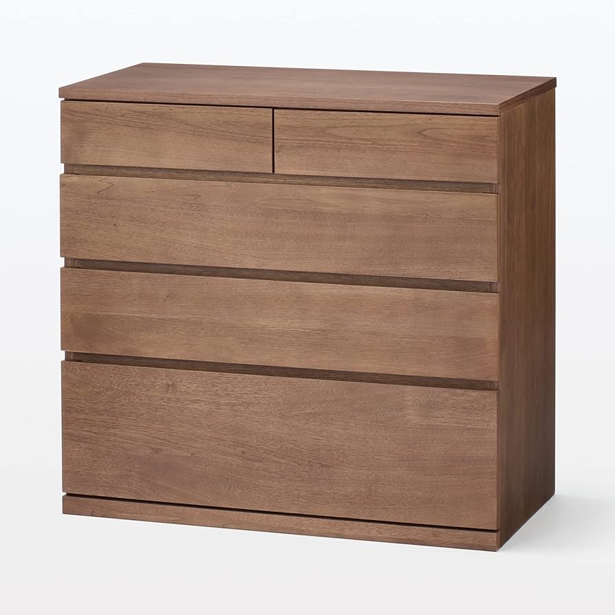 Amazon｜MUJI 無印良品 木製チェスト4段 幅88×奥行44×高さ83cm