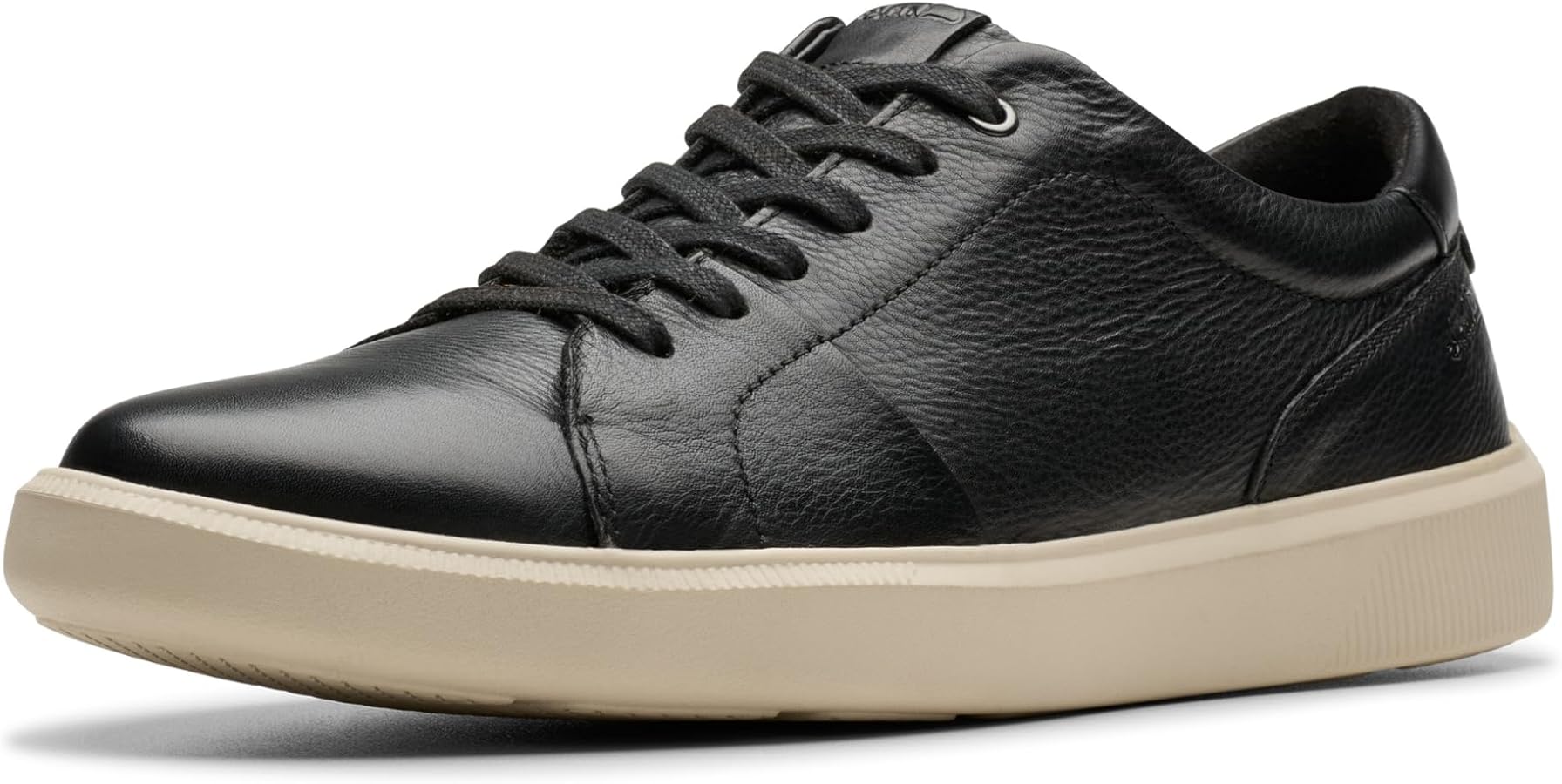 Amazon | Clarks メンズ Brodin レーススニーカー, ブラックレザー, 7