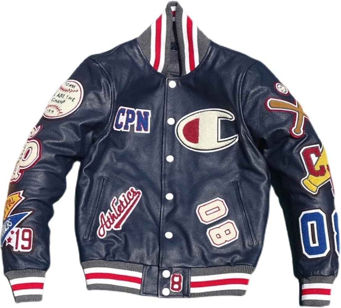 Amazon | 限定 Classic 本革 レトロ ワッペン仕様 レザー スタジャン