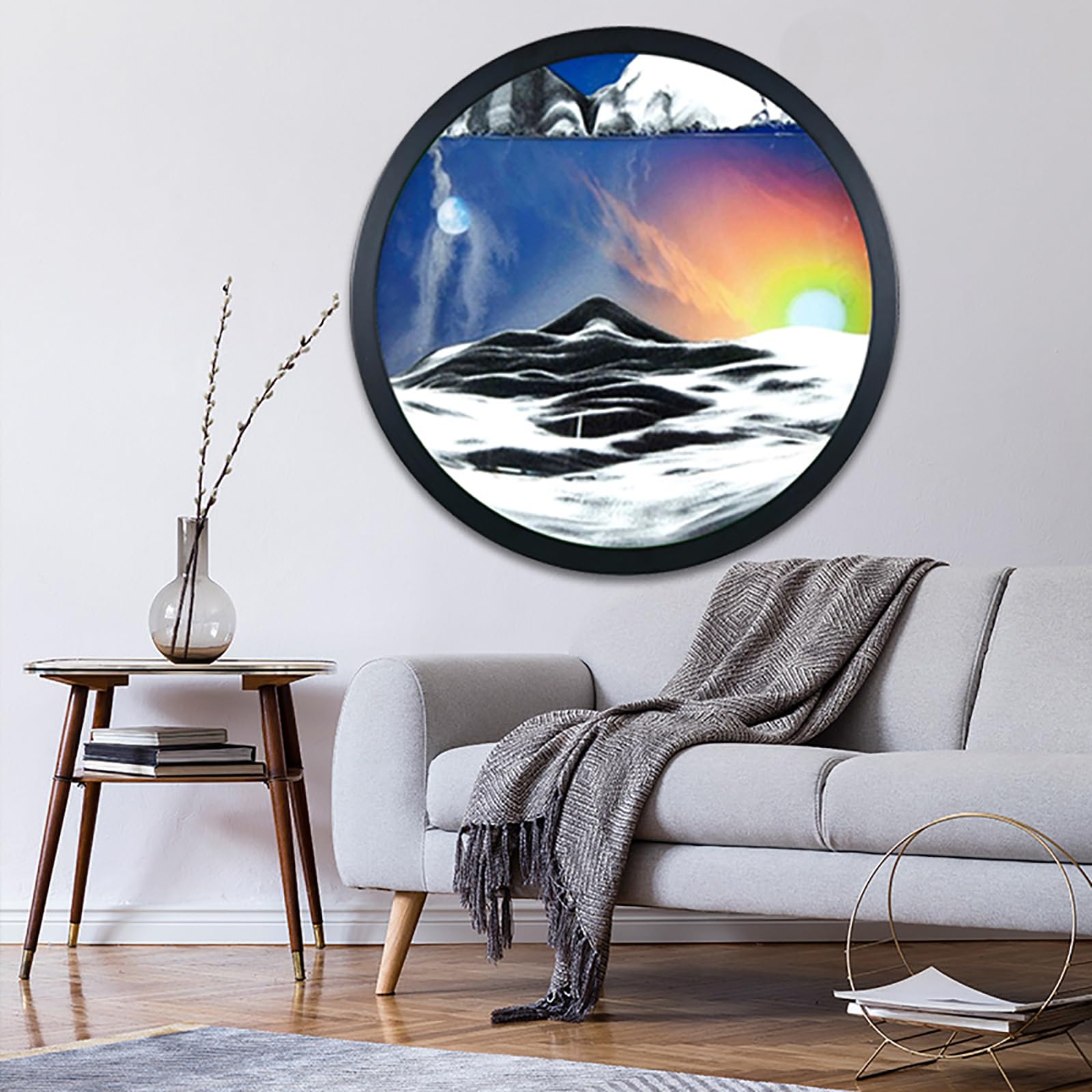 Amazon.co.jp: サンドアート リキッドモーション 24インチ 壁掛け 360