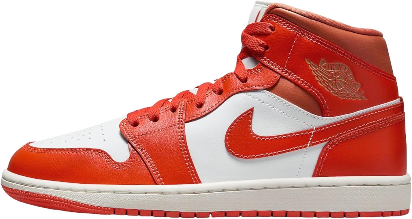 Amazon.com | Jordan Nike Air 1 Mid Womens Summit White/Cosmic Clay