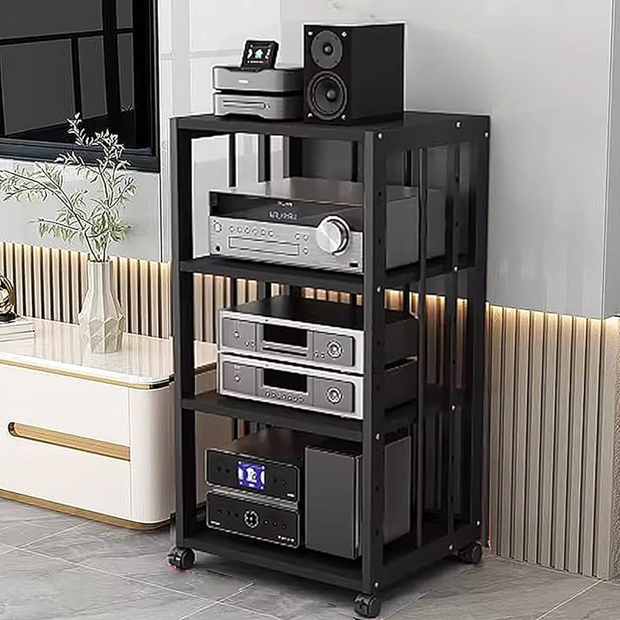 Amazon.co.jp: FZYUAN オーディオラック 収納棚 ラック オープン