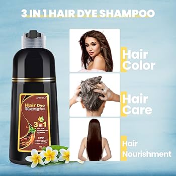 Amazon.com : Meidu Dark Brown Hair Dye Shampoo 3 in 1 and VC Clay
