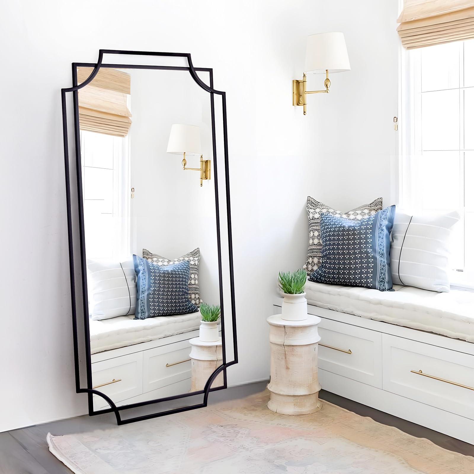 Amazon.com: Autdot Large Black Mirror for Wall, 47''X24