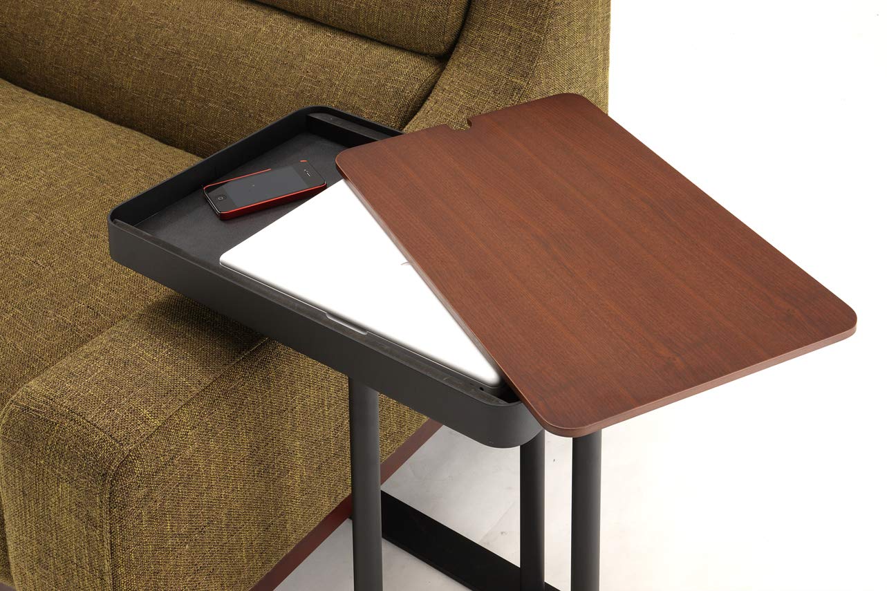 Amazon | あずま工芸 ノエル サイドテーブル 収納付き ダークブラウン