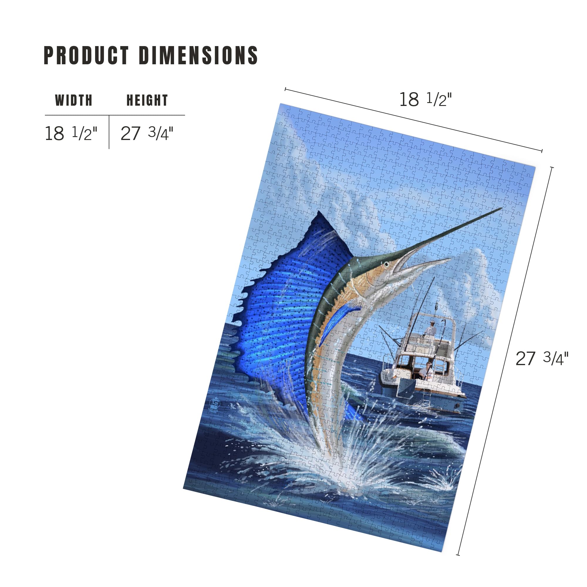Amazon.com: Sailfish Deep Sea Fishing (1000 Piece Puzzle