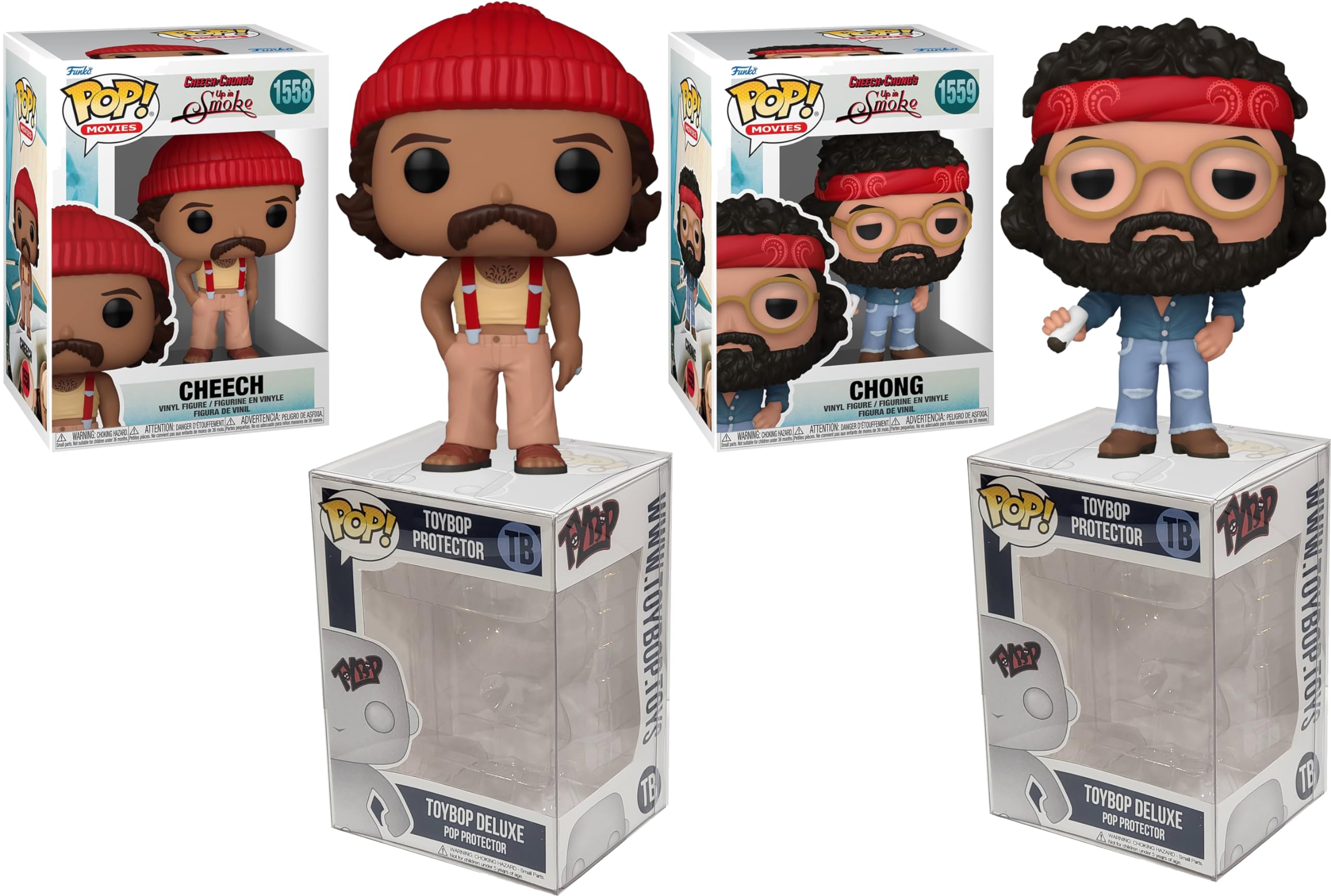Amazon.com: Funko Pop Cheech & Chong Up in Smoke + Protector: Pop