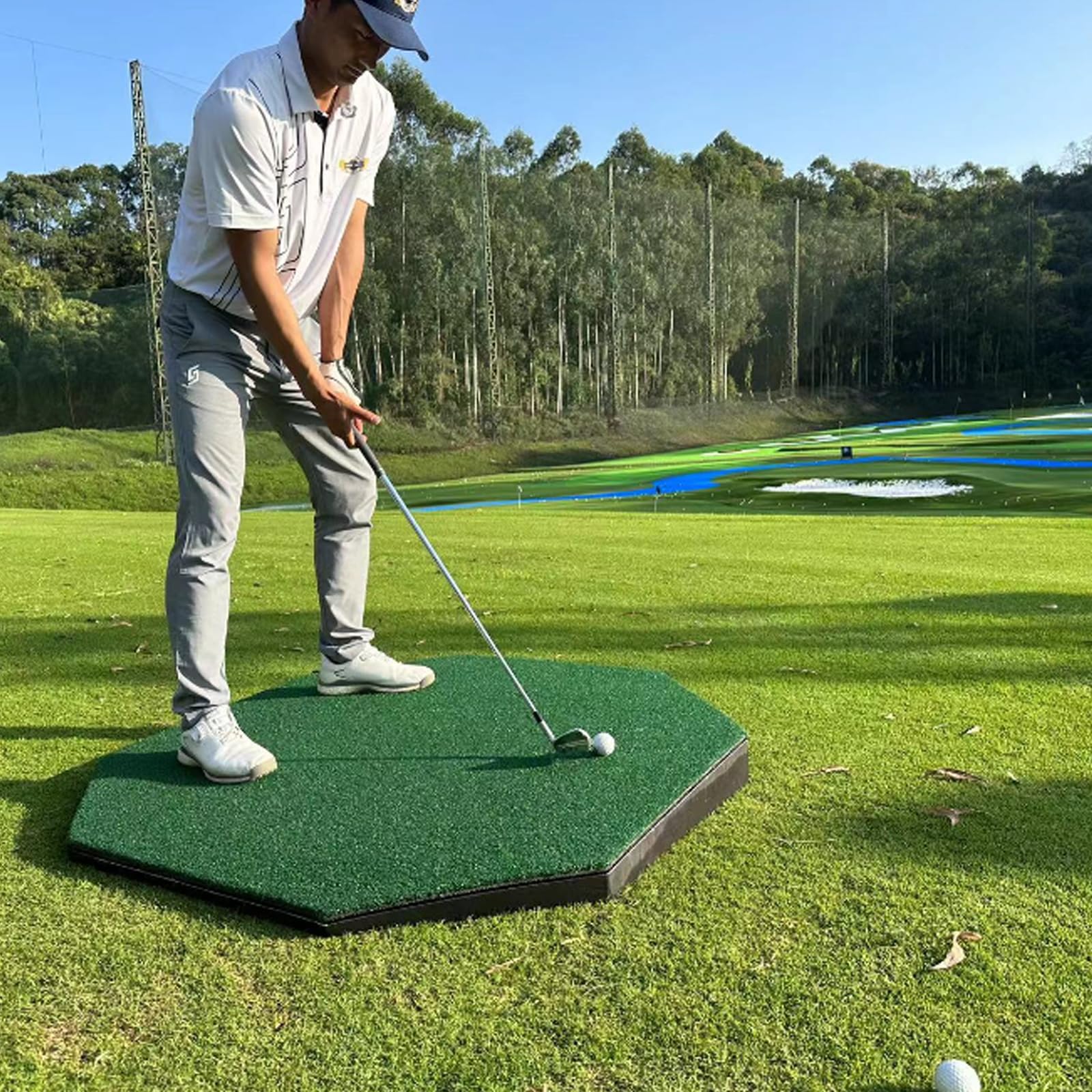 Amazon | MGC ゴルフ スイング 練習器具 斜面 ショットマット 練習