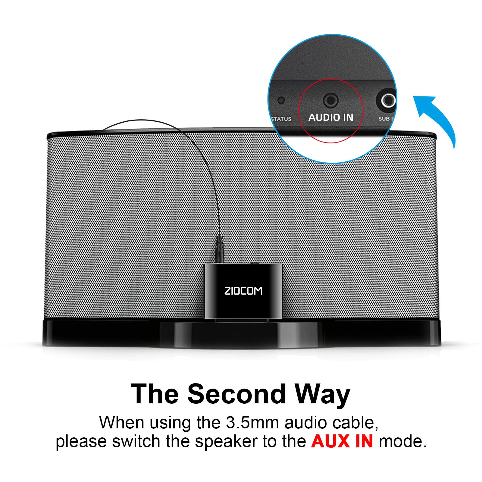 Amazon.com: ZIOCOM 30 Pin Bluetooth Adapter Receiver for Bose iPod