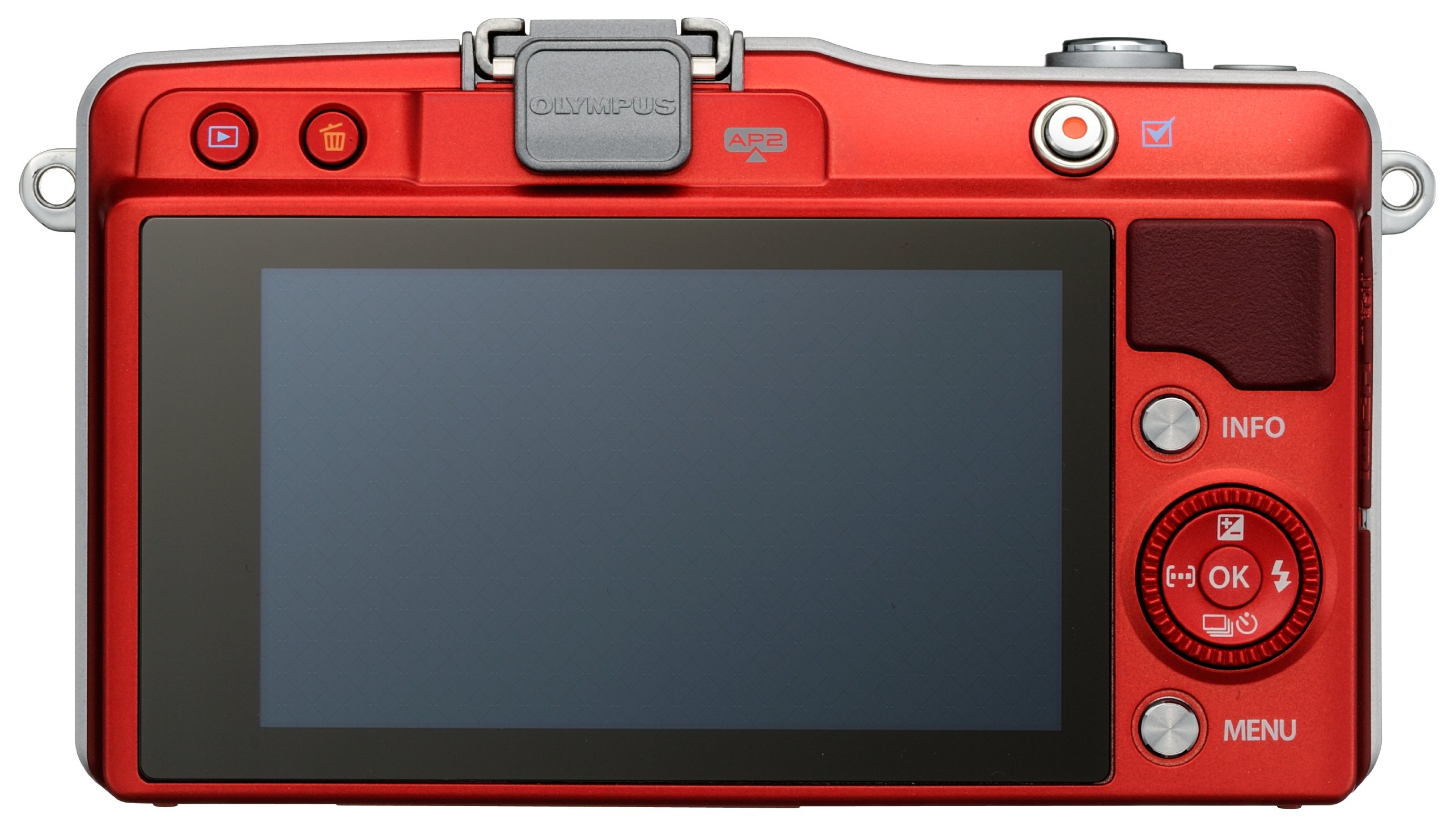 Amazon | OLYMPUS ミラーレス一眼 PEN mini E-PM2 ボディ レッド E-PM2