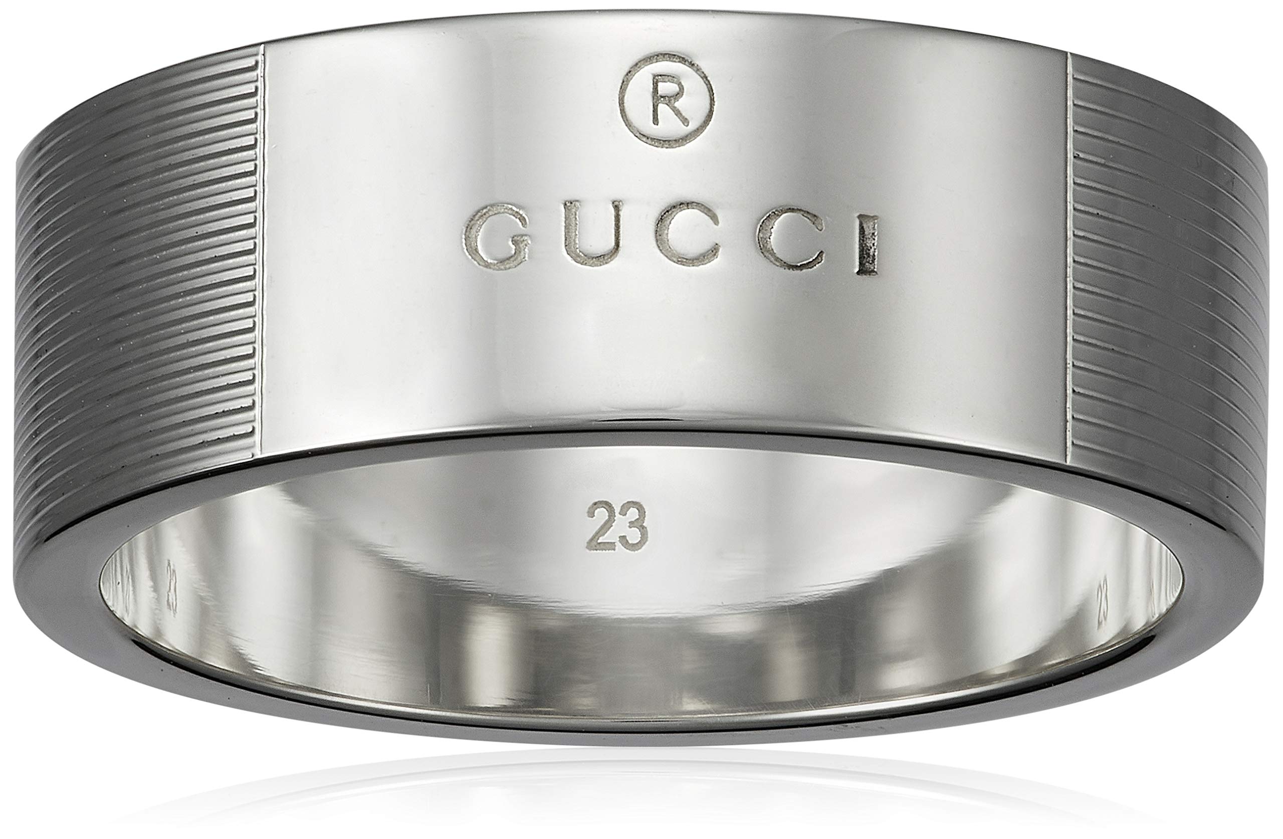 Amazon.co.jp: [グッチ] Gucci シルバー リング ロゴ GUS-163179-J8400