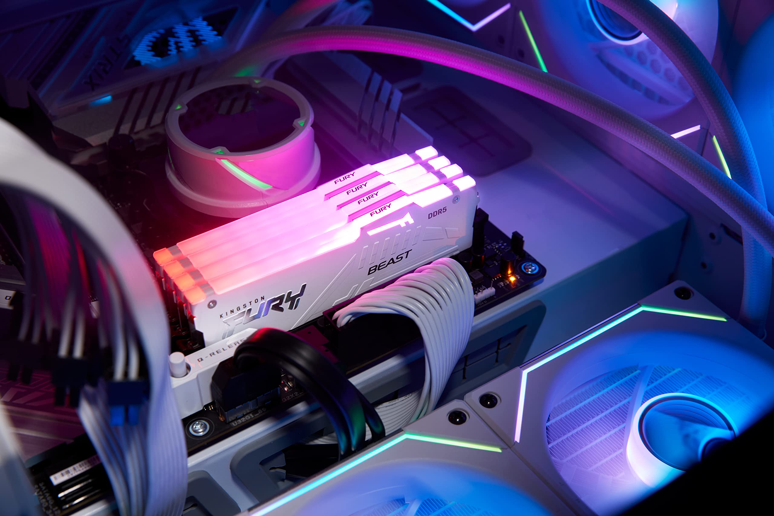 Amazon.co.jp: Kingston FURY Beast White RGB 16GB 5600MT/s CL36