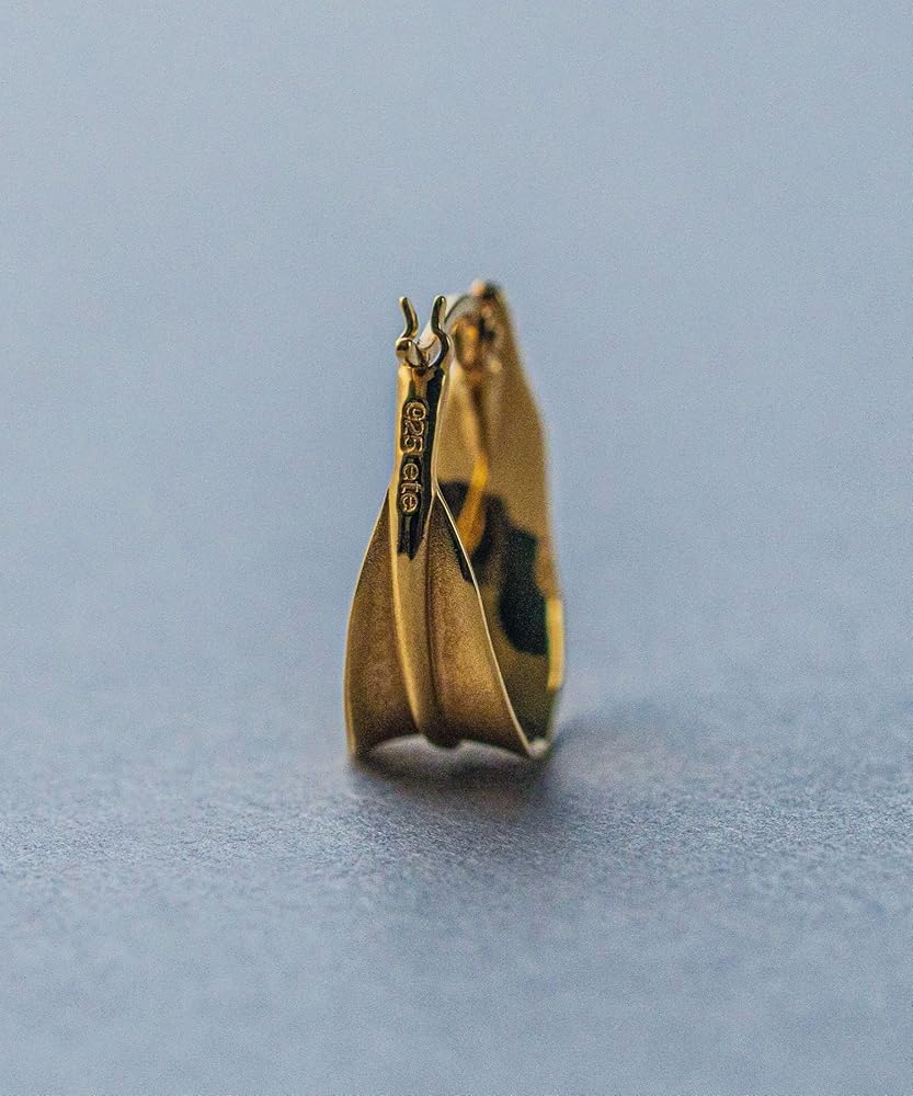 Amazon | (エテ) ete フープピアス リーフ 871985 FREE イエロー