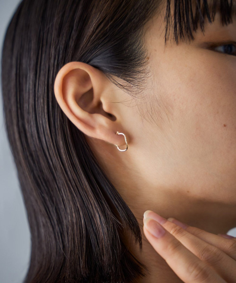 K10YG フープピアス ツイスト（037699） ｜ women（ウィメンズ