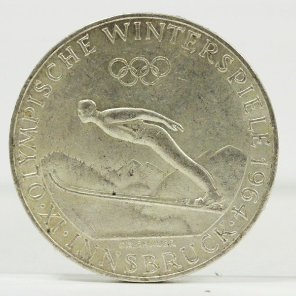 オーストリア 50シリング 銀貨 1964年 冬季五輪 スキー | ミスターコインズ