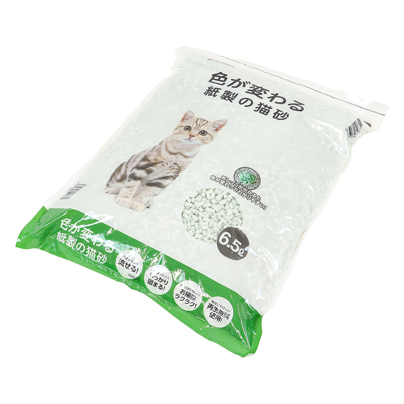 色が変わる紙製の猫砂 6.5L ｜ ミスターマックスオンラインストア