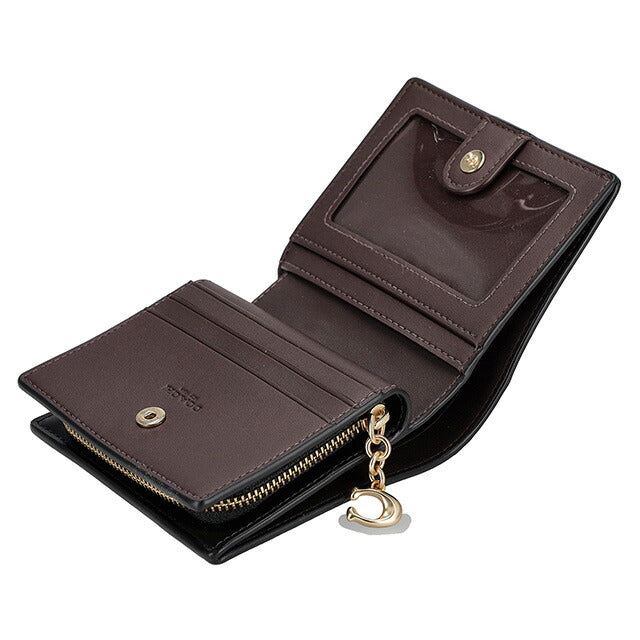 コーチ 二つ折り財布 レディース ブランド COACH CW789 ダークブラウン