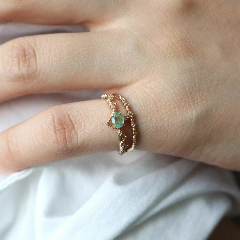 K10ダイヤモンドピンキーリング｜ピンキーリング｜ノジェス 公式