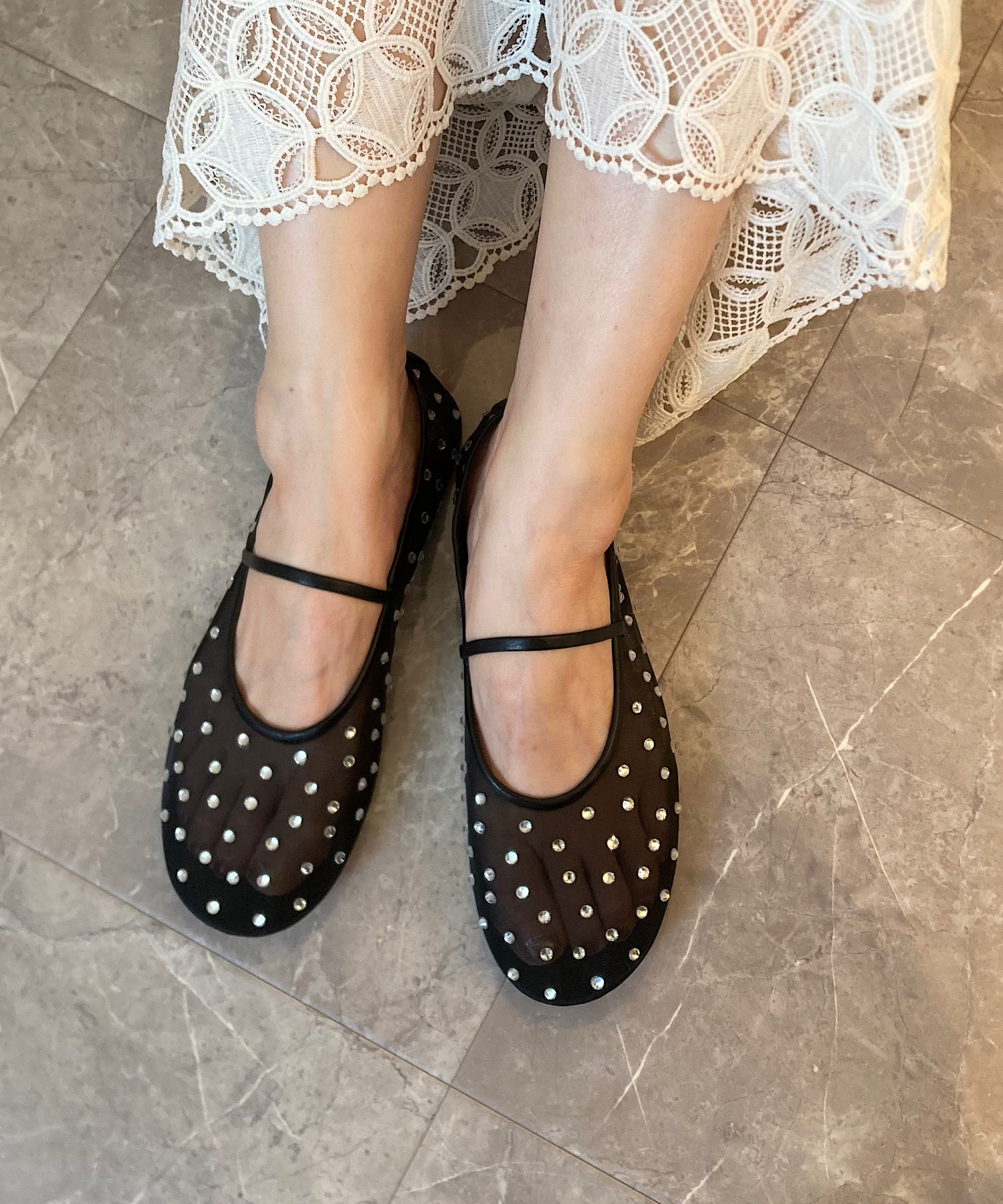 チュール メリージェーンバレエシューズ Jeffrey Campbell│Jeffrey