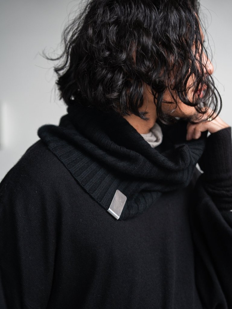 Cashmere Double Wrap Snood【black】 – PRY