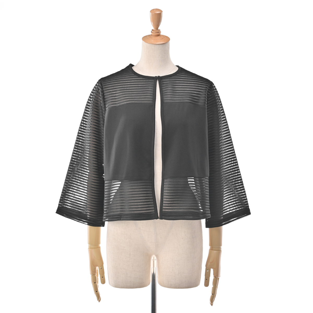 BOUTIQUE JUNKO ボーダーチュールジャケット ブティックジュンコバイ