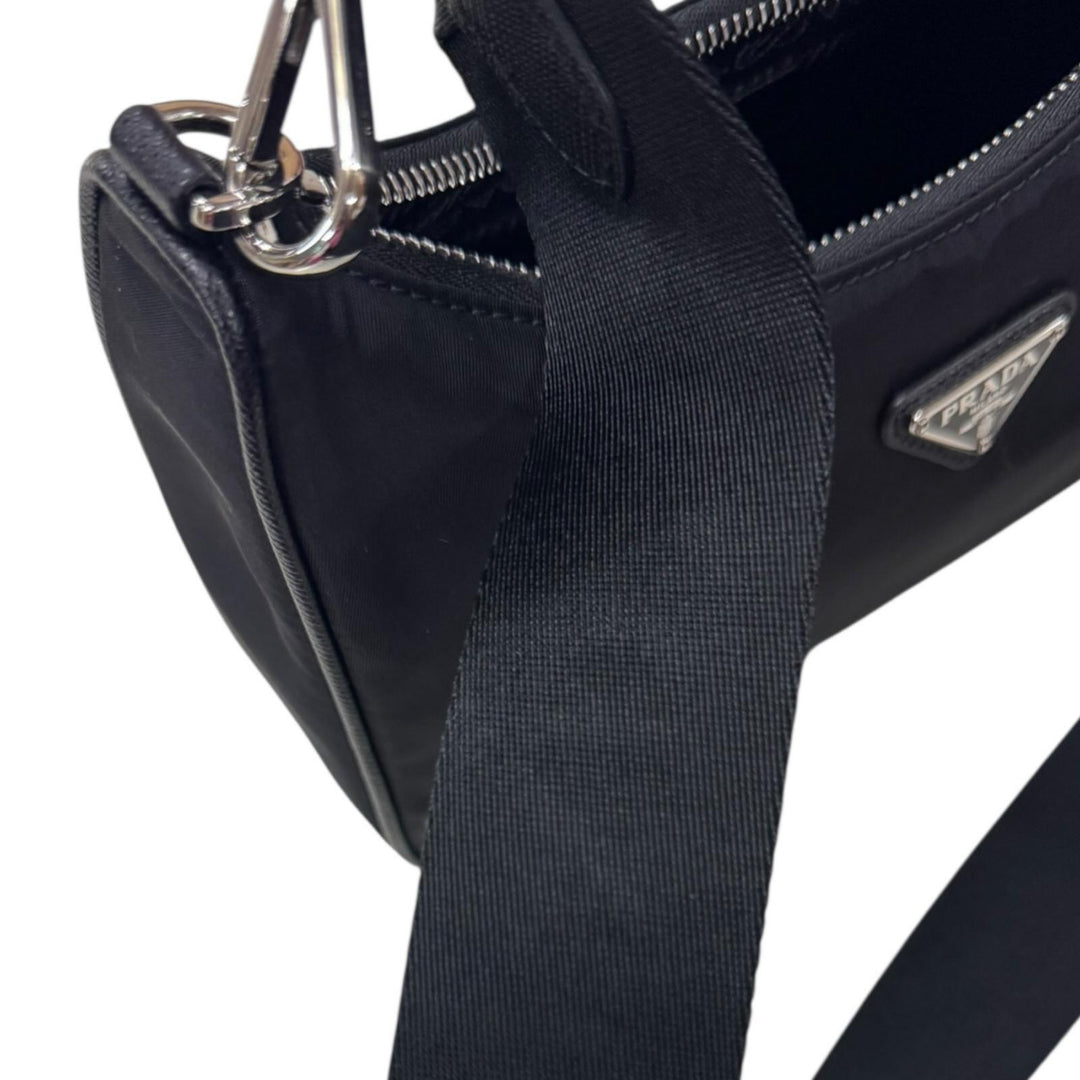 PRADA プラダ ショルダーバッグ ナイロン ブラック ユニセックス 中古
