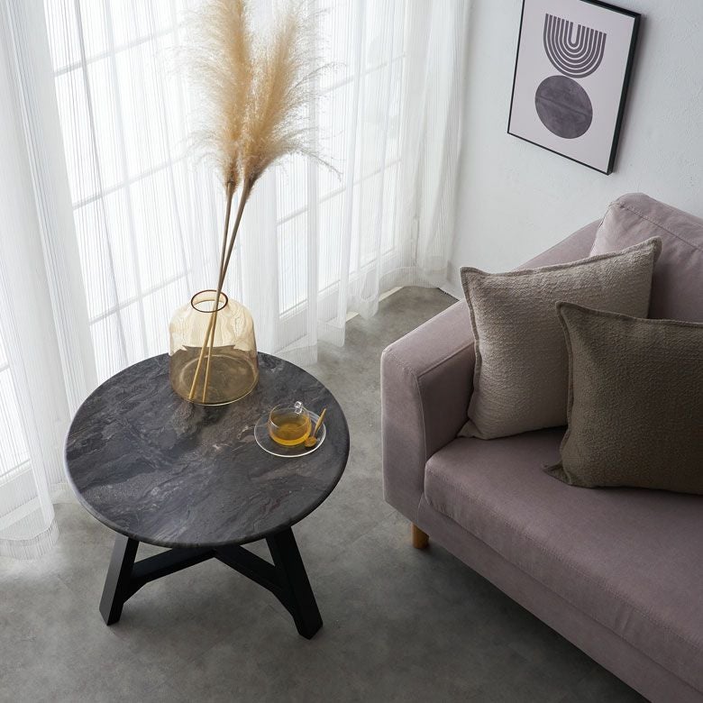 ローテーブル マーブル テーブル 天然木 センターテーブル W 60cm H