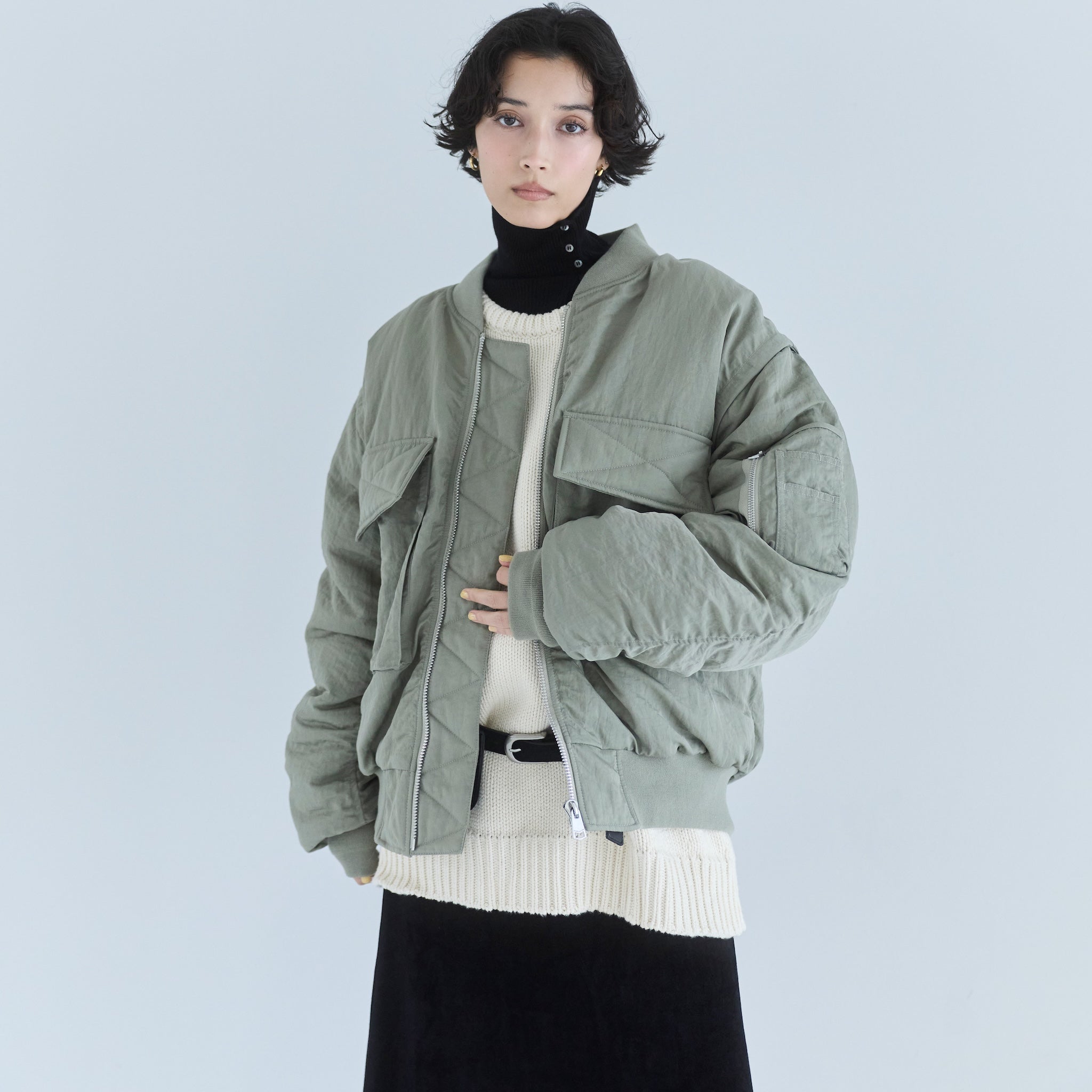 collab オーバーショルダーテーラードジャケット